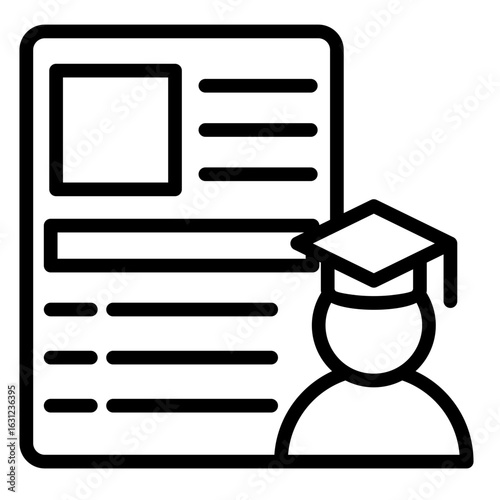 Trainee Profile  Icon Element For Design
