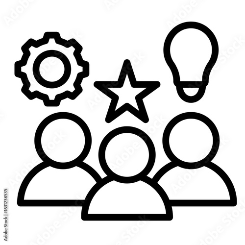 Group Activity  Icon Element For Design
