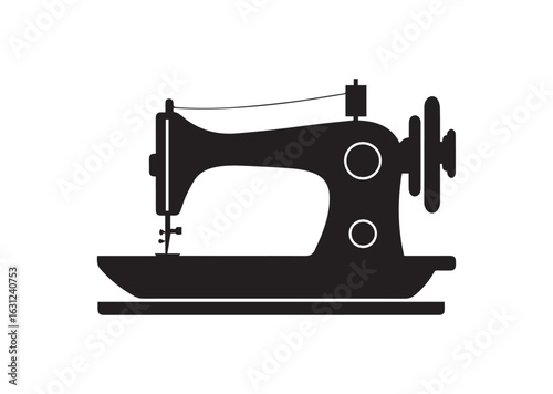 Sewing Machine silhouette vector illustration