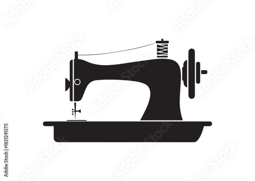 Sewing Machine silhouette vector illustration