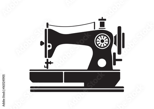Sewing Machine silhouette vector illustration