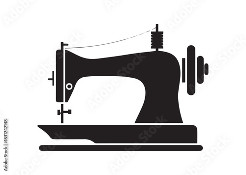 Sewing Machine silhouette vector illustration