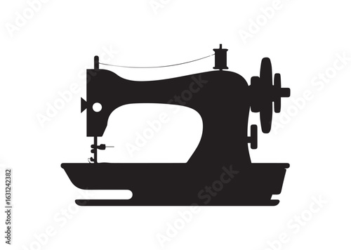 Sewing Machine silhouette vector illustration