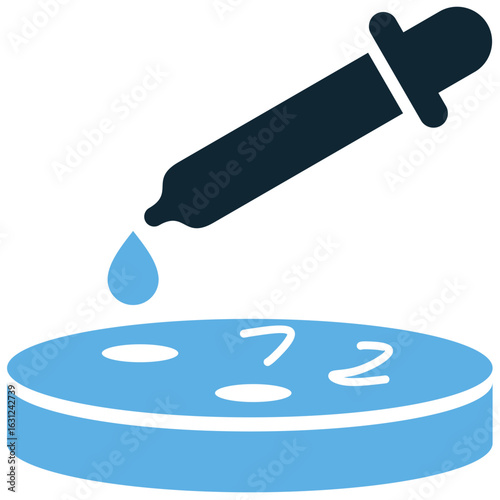 Petri dish icon vector for biology, microbiology, and scientific research. Ideal for illustrating lab experiments, bacteria growth, and cell cultures with a modern design.