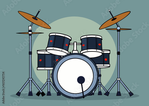 drum set vector