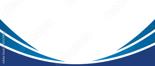 Modern abstract background with sharp blue curves