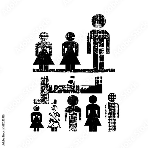 Vector Diverse team meeting with gender .