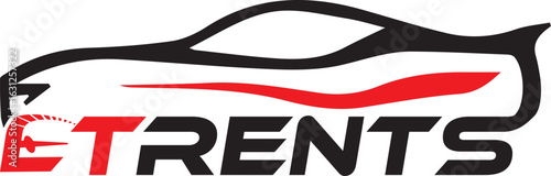 Car Rental Logo – ET Rents Vector Design