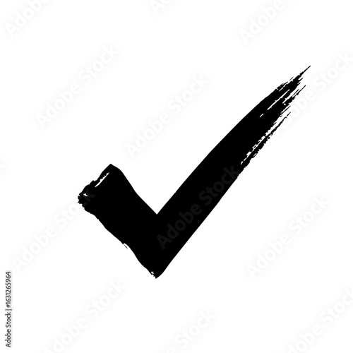 Checked: A bold, inky check mark, signifying approval and validation.
