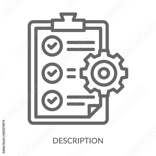 Description   Icon Line Style. Design Vector Illustration