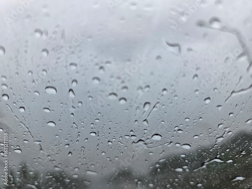 drops of water on the window