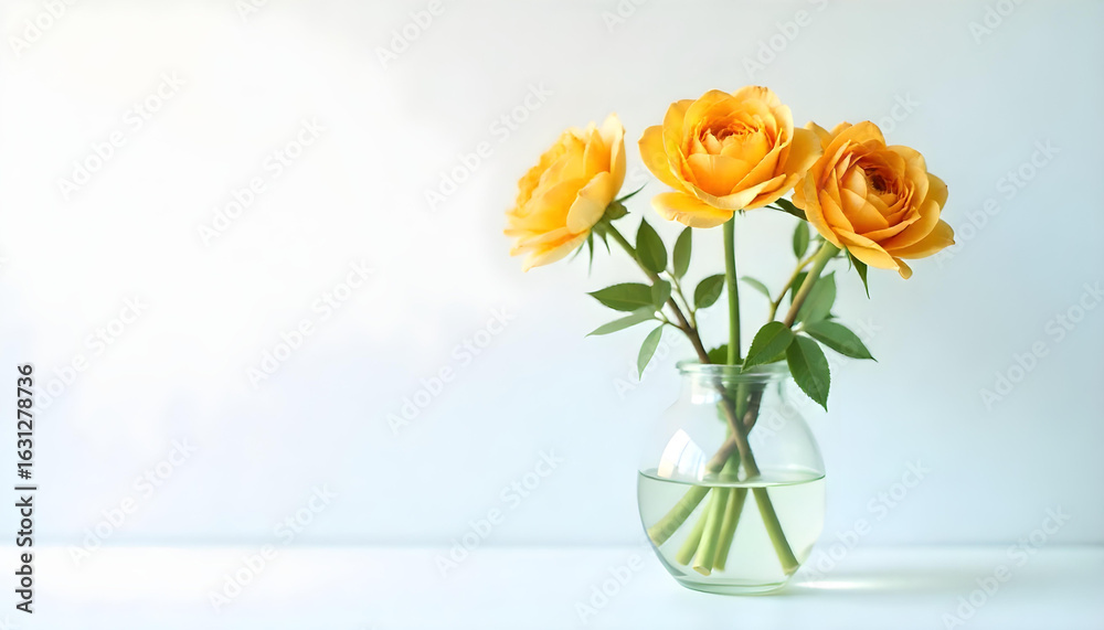 Fototapeta premium flower blossom vase isolated on white background 