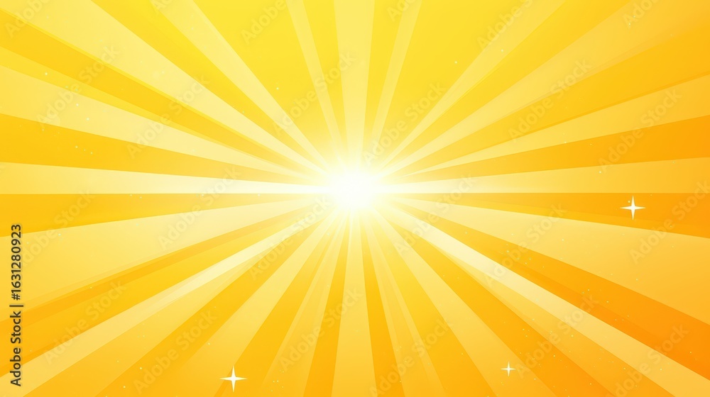 Abstract yellow sunlight design featuring stylized su Abstract yellow sunlight design featuring stylized su