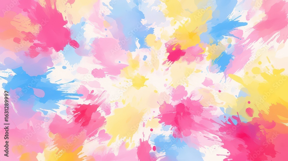 Obraz premium Multi-colored splattered abstract background with spl