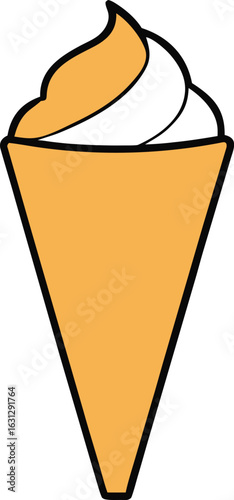 Belgian fries cone with mayonnaise dip