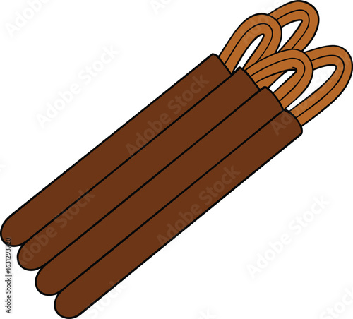 Chocolate dipped pretzel stick packaging design
