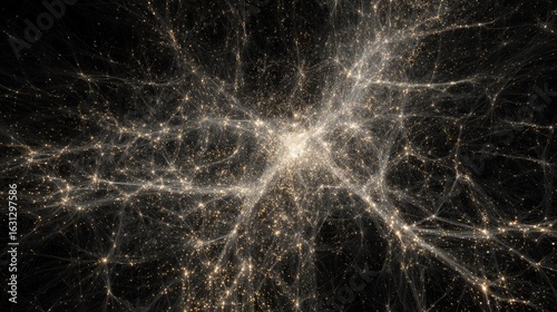 A digital simulation reveals the cosmic web connecting galaxies across the universe