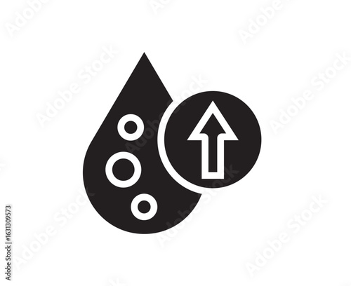 High cholesterol icon vector outline set illustration sign, High cholesterol icon set in black glyph style. silhouette collection vector illustration.
