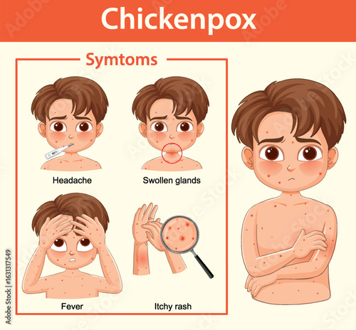 Chickenpox Symptoms in Children Illustrated Medical Guide