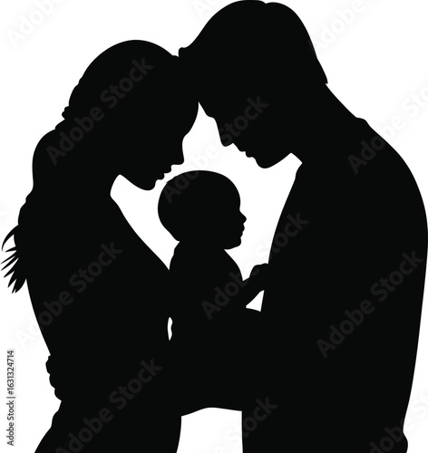 Family love embracing baby embrace parents