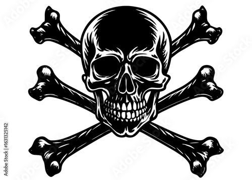 Skull and Crossbones Silhouette