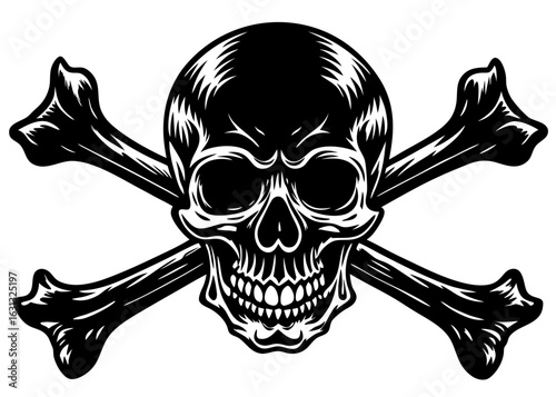 Skull and Crossbones Silhouette