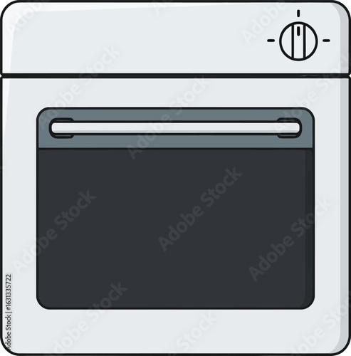 vector illustration of a stove
