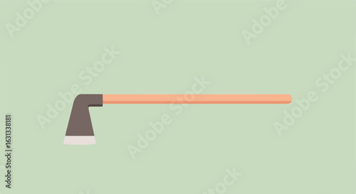 Hoe on a plain field for chopping, cultivation, weeding, and gardening use