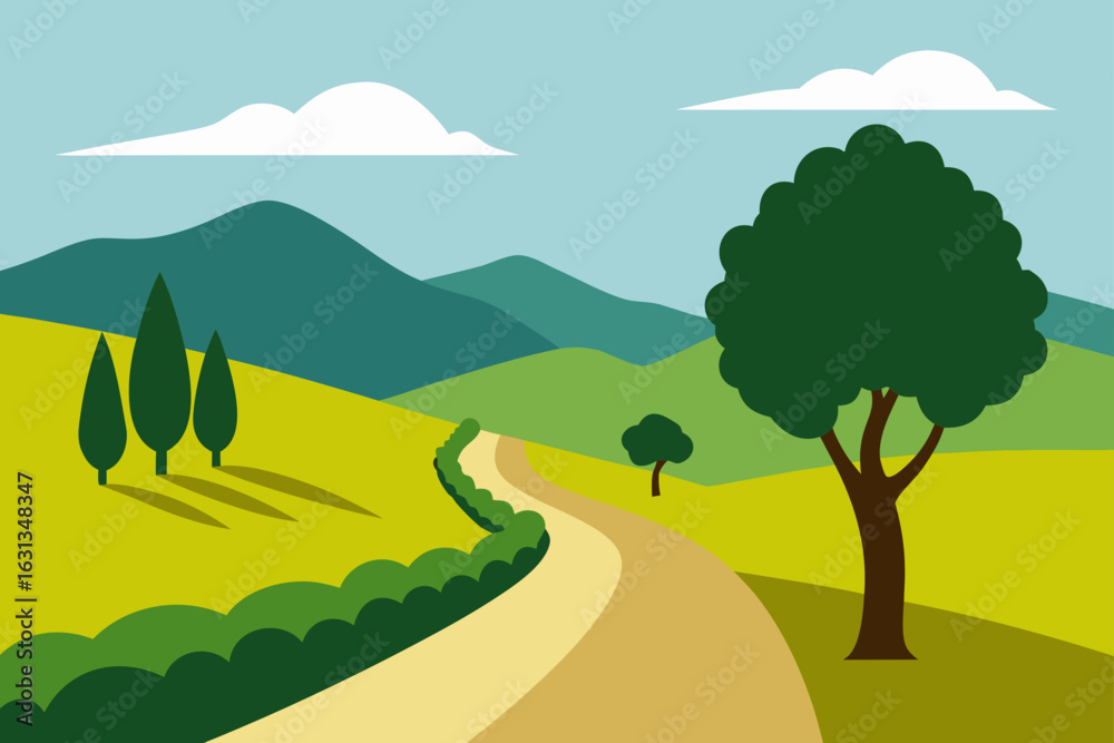 Obraz premium landscape with trees