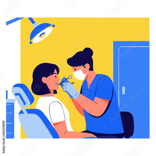men at dental clinic