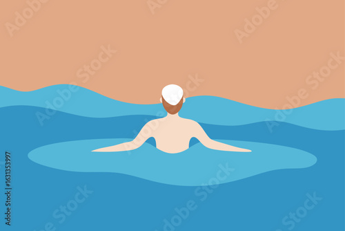 yoga in the sea