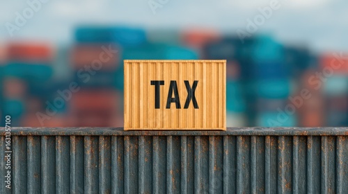 An image symbolizing the trade war and the imposition of import tariffs between countries by the United States.