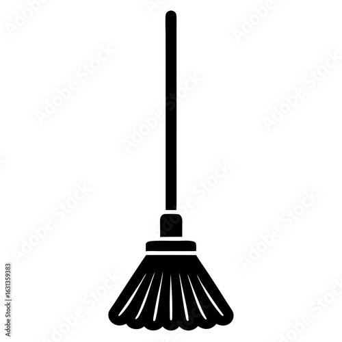 broom isolated on white