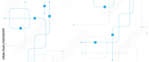Abstract futuristic technology background. Technology background with crossed lines and dots.