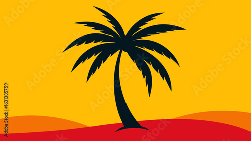 palm tree tropical shore