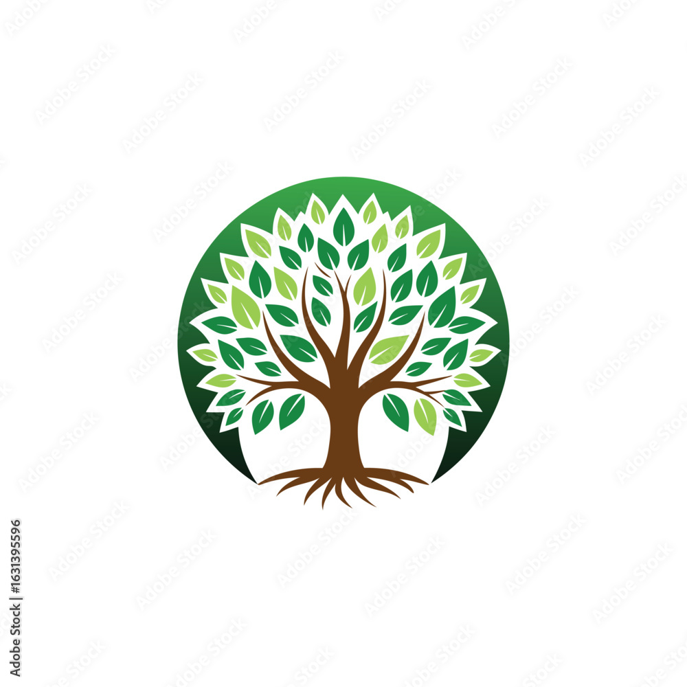 Naklejka premium Tree logo