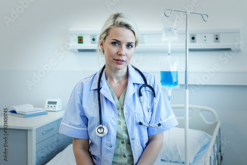 : Medycyna na świecie. Prawidłowa diagnoza i wsparcie medyczne. Ścisłe procedury lekarskie w klinice.