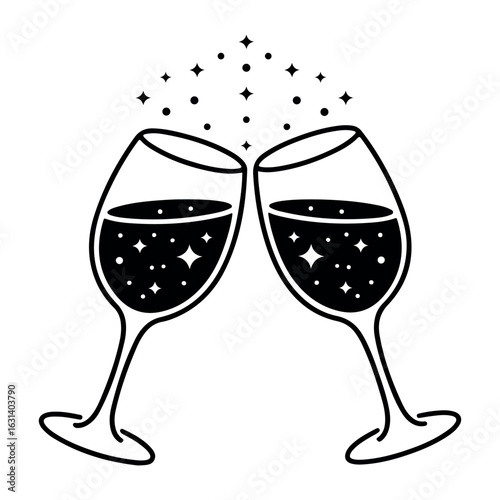 glasses of champagne