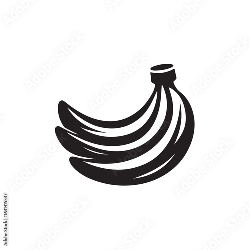  Banana Bunch Icon for Tropical Fruit Export