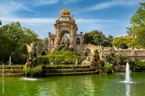 Photography Barcelona Spain fountains and monuments in Ciutadella Park
