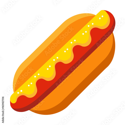 hot dog vector illustration