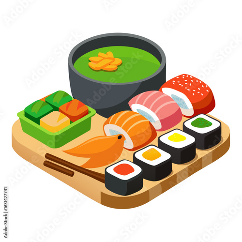 set of sushi