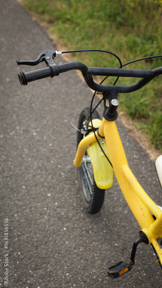 Fototapeta premium Children's bike with training wheels