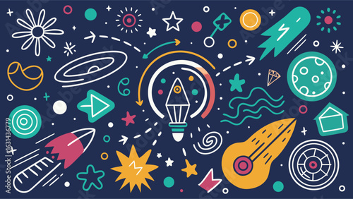 Outer Space Galaxy Planets Stars Universe Cosmic Background Science Astronomy
