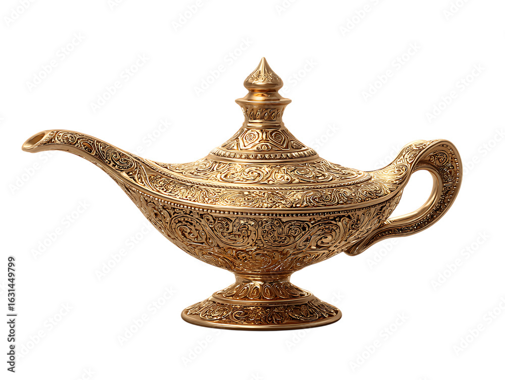 Fototapeta premium Aladdin gold lamp