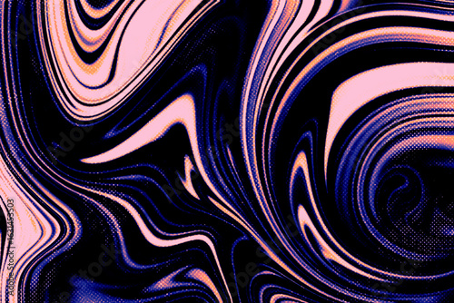 Psychedelic Neon Swirl Background