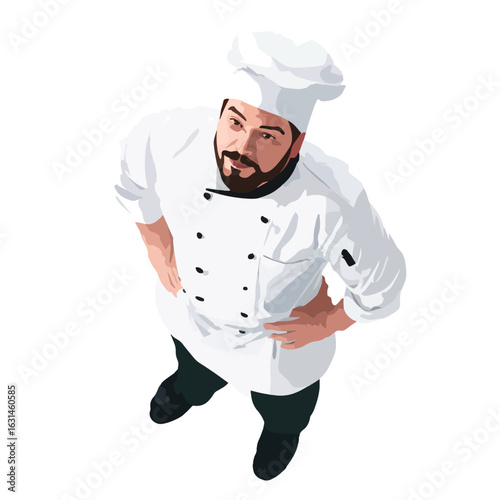 chef vector isolated