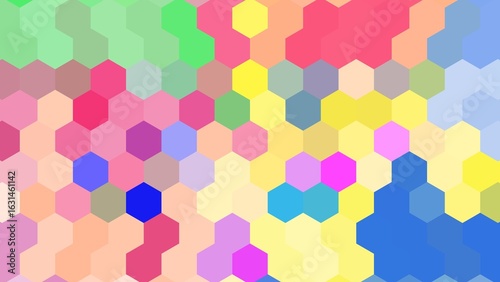 Abstract pastel background with a crystal-like mosaic pattern.