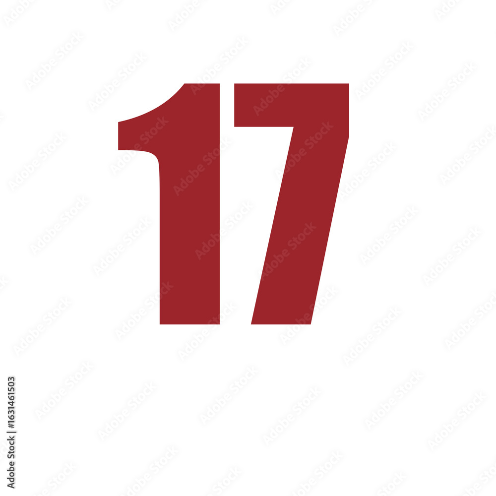 Fototapeta premium Number 17