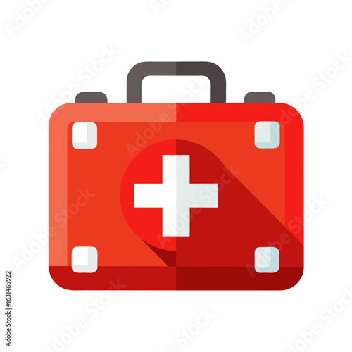 first aid kit isolated